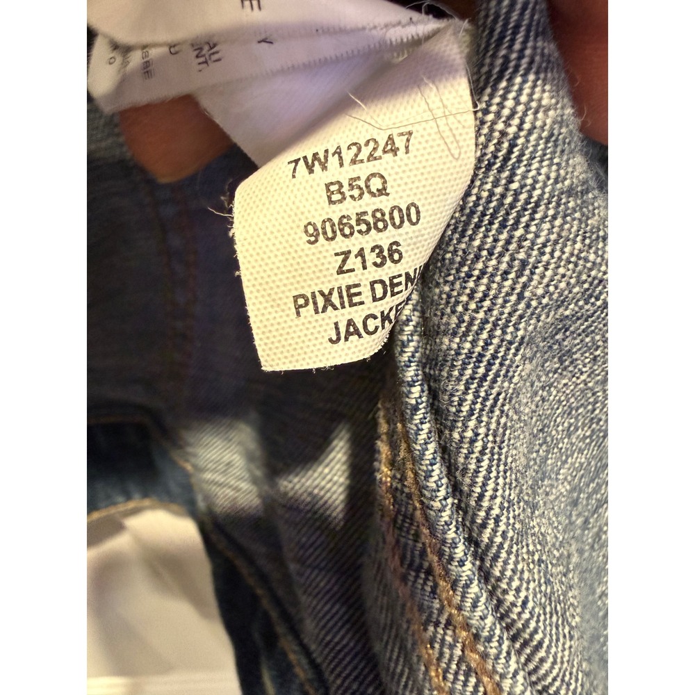 Lucky Brand Pixie Denim Jacket Medium Wash Blue‎ Trucker 7W12247 Womens Medium - Picture 7 of 16
